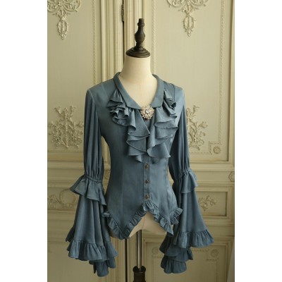 Faeries Daffodil The Star Chapel V Neck Blouse(Reservation/4 Colours/Full Payment Without Shipping)